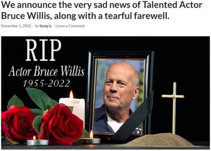 Bruce Willis: Debunking the Rumors About His Death