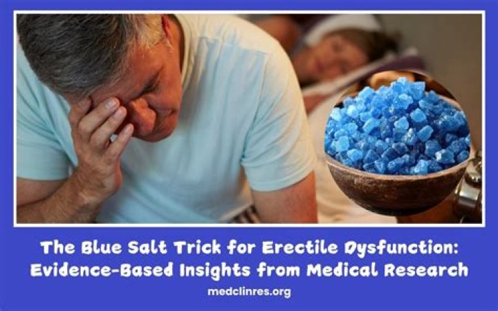 Exploring the Potential of Blue Salt for Erectile Dysfunction