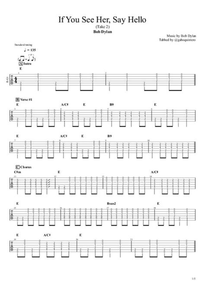 If You See Her Say Hello Chords: A Comprehensive Guide for Music Enthusiasts